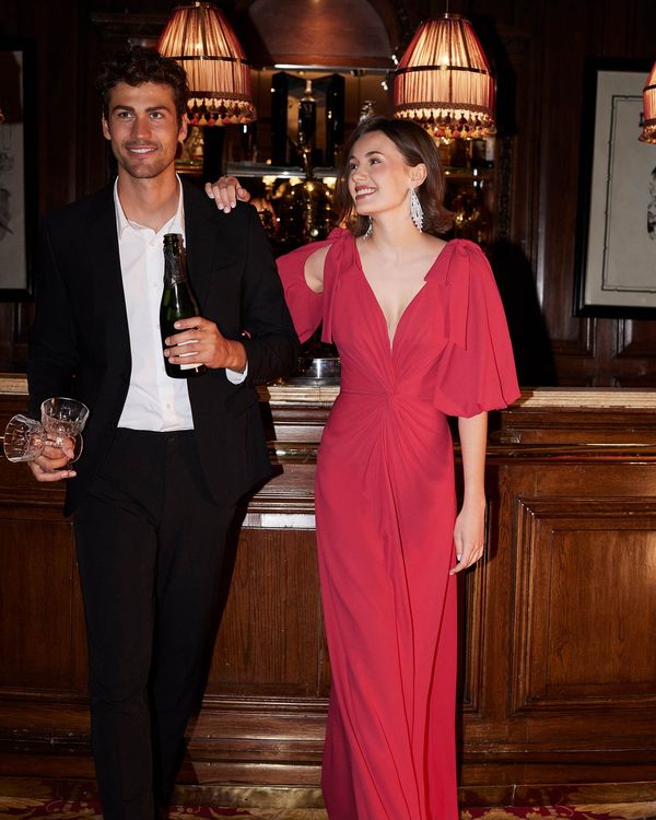 Red Cocktail Wedding Guest Dresses ROSA CLARA